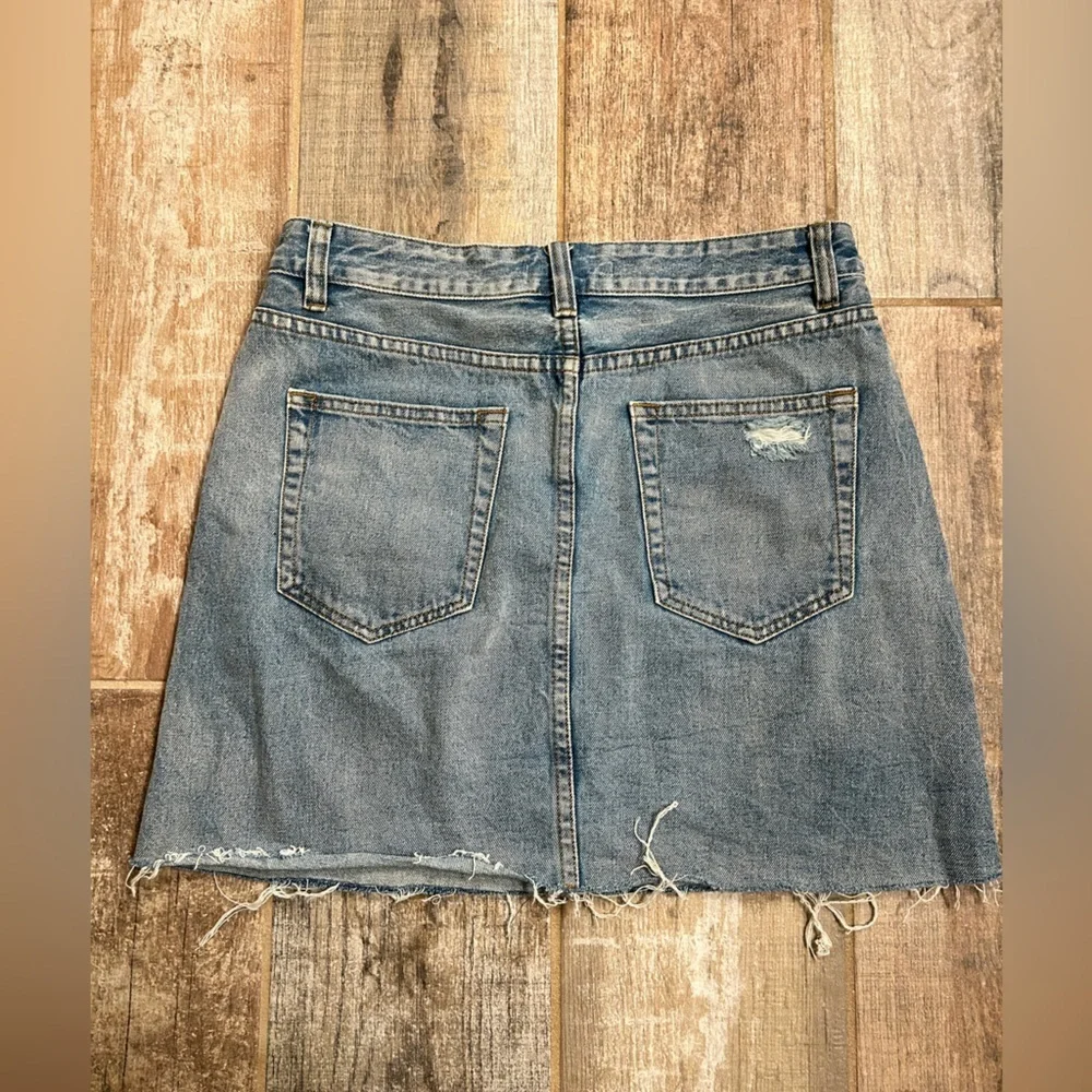 Cute Denim Distressed Skirt from Brooklyn Karma - Picture 3 of 6